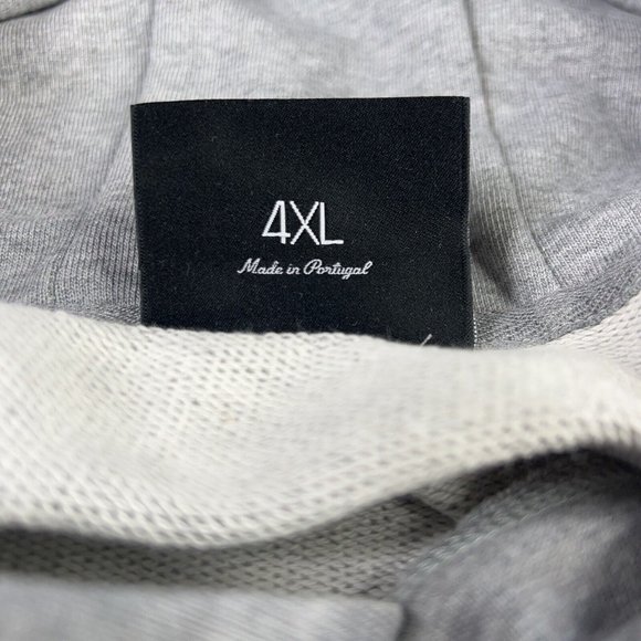 Inimigo Mens Hoodie Embroidery Grey Sweater Red Heart Logo Supima Cotton 4XL New - Picture 9 of 12